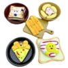 Large Food and Play Plate Hot Pot Lobster Crab Resin Accessories DIY Refrigerator Sticker Keychain Pendant Decoration Material