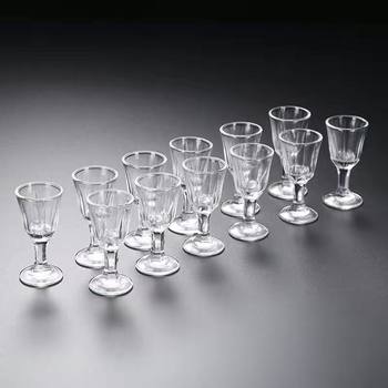 Moutai Cup Small Wine Glass Crystal Glass One Sip 10ml Strong Wine Flask Set Seven-Piece Set White