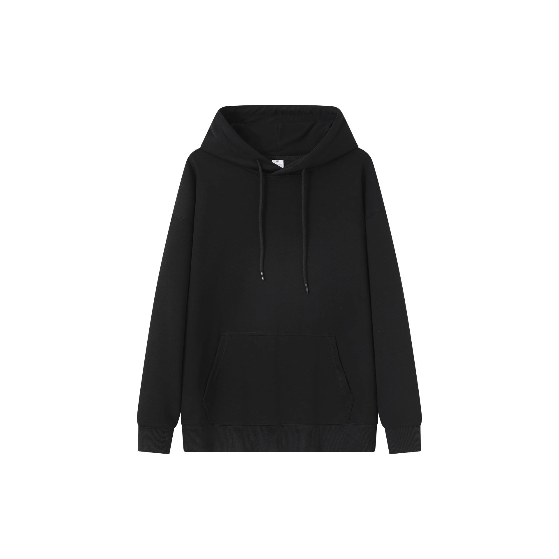 秋冬300g重磅连帽卫衣华棉纯色双层帽加绒潮牌休闲宽松卫衣上衣女