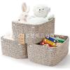 Source Manufacturer Square Cotton Rope Small Basket Holiday Gift Basket Family Small Items Storage Basket Square Bottom Small Basket