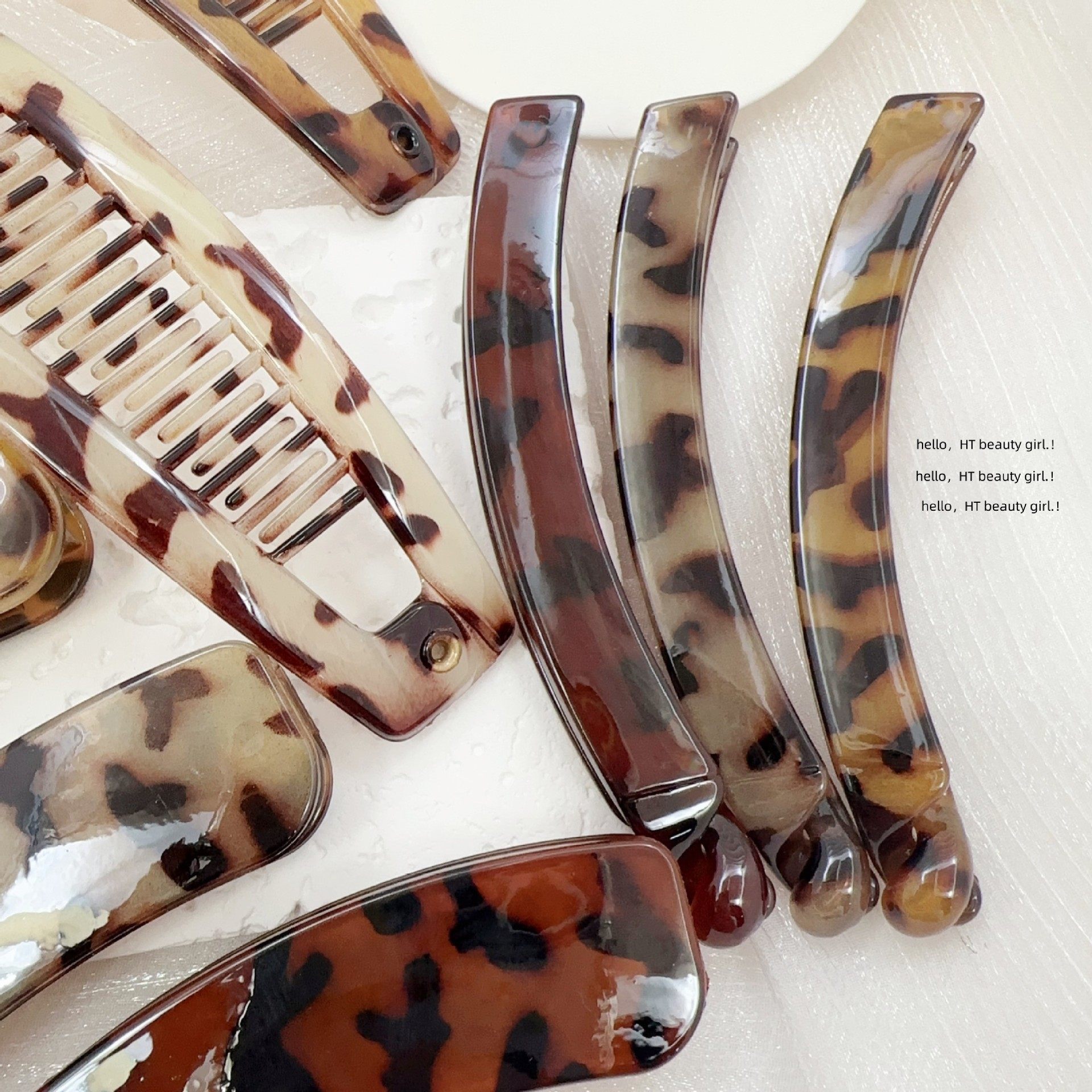 Amazon's Popular Cross-Border European and American Fish Comb Clip Banana Clip Ponytail Clip Hair Twister Bottom Comb Ball Hair Insert