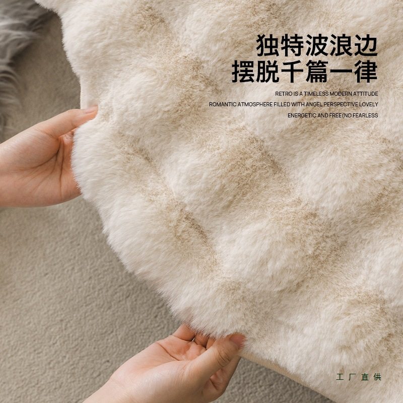 French Special-Shaped Thickeneded Plush Sofa Cushion Cover 2025 New Autumn and Winter Fixed Anti-Slip Seat Cushion