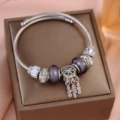 0274 # Dream catcher titanium steel bracelet