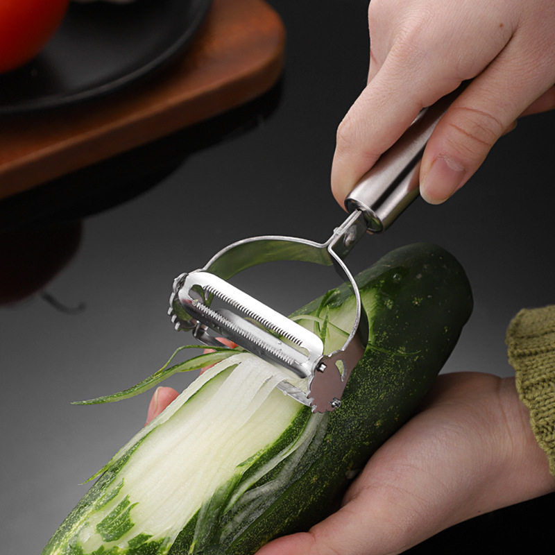 New All Steel Stainless Steel Peeler Fruit Peeler Household Apple Peeler Kitchen Potato Scraper Planer