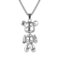 Letter violent bear-titanium steel chain 70cm