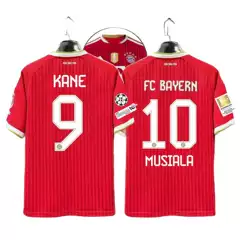 2627 Bayern Munich Jersey Bundesliga Champions League Number 9 Kane Number 10 Musiala Number 17 Olise Football Jersey with Printed Numbers