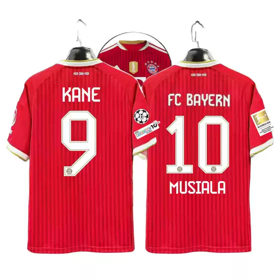 2627 Bayern Munich Jersey Bundesliga Champions League Number 9 Kane Number 10 Musiala Number 17 Olise Football Jersey with Printed Numbers