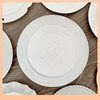 ⊿ Pure White Series of Tableware Collection, Simple and Versatile for Home Use, Including Plates for Dishes, Desserts, Western Food, and Pasta