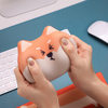 Cute Chai Dog Silicone Wrist Guard Mouse Pad Memory Foam Keyboard Hand Bracket Office Wrist Guard Oversized Mat Palmrest