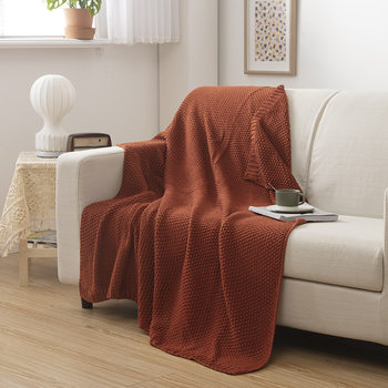 A2 Osmanthus Knitted Blanket Leisure Blanket Classic Floral Pattern Yarn Blanket Lunch Break Air Conditioning Thickened Throw Blanket Sofa Decorative Blanket