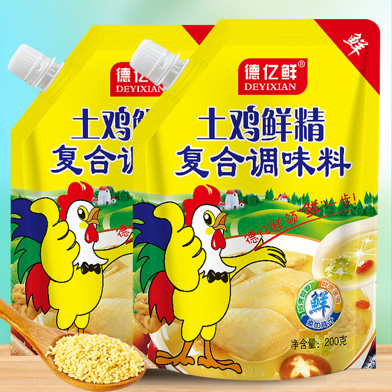 Chicken Essence Seasoning with Spout for Stir-Frying, Soup, Stewing, Suitable for Home and Commercial Use, Wholesale Msg Flavoring