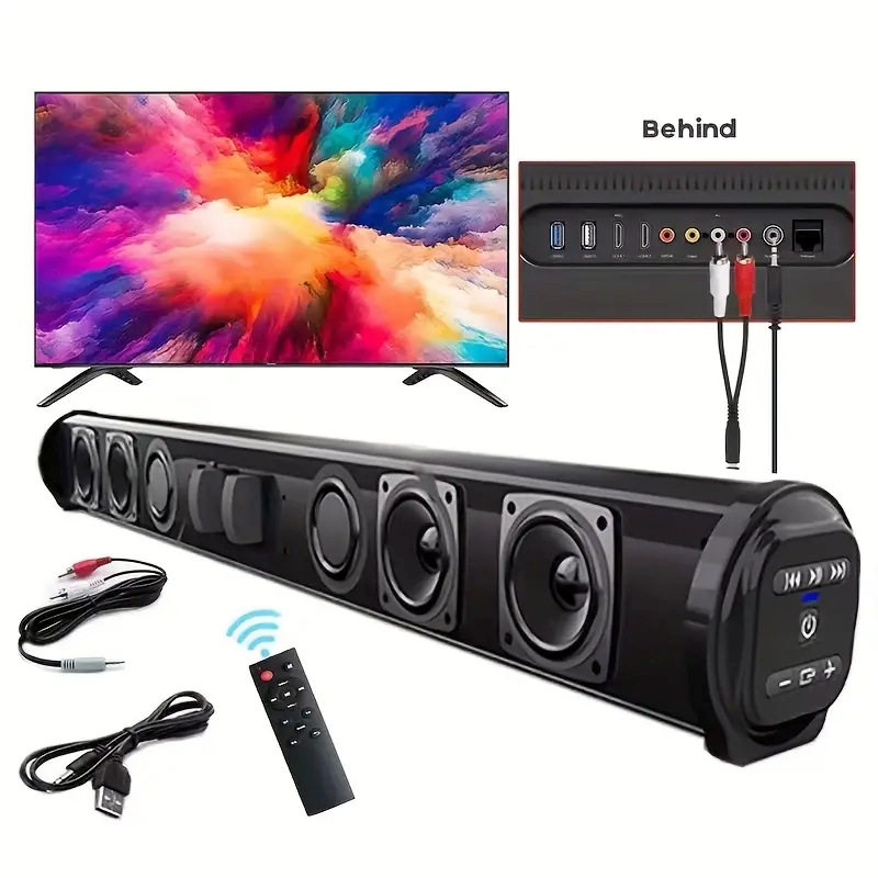 BS10 Bluetooth audio echo настенный ленточный динамик высокой громкости sound blaster Подключение к телевизору компьютеру мобильному телефону проектору Изображение 1