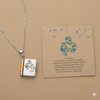 Cross-Border Daughter and Granddaughter Laser Engraved Book Necklace Can Open the Book Copywriting Book Titanium Steel Necklace Clavicle Chain