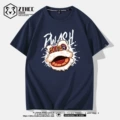Navy Blue Ink Lion White