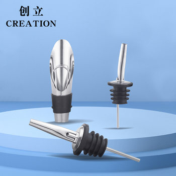 Cross-border hot stainless steel wine stopper bar wine pourer metal guide wine nozzle cocktail decanter