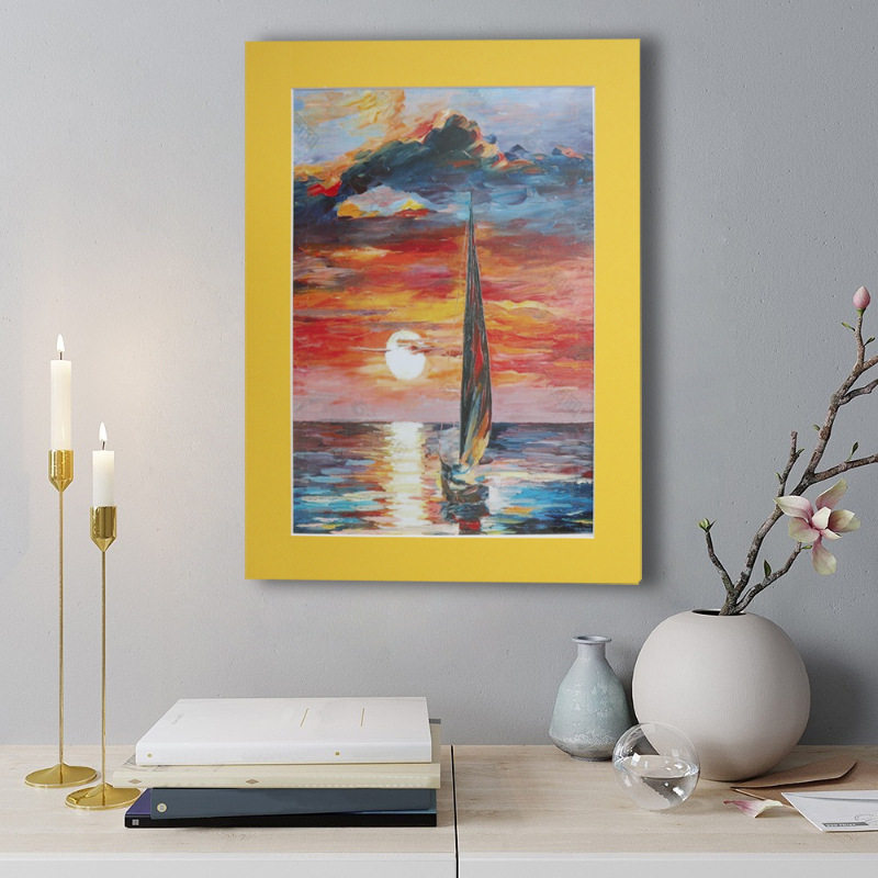 PAge-turning Kidsren's Colorful CArdboArd Photo FrAme Mounting 8 Open 4k Picture FrAme WAll HAnging A4 Simple Picture FrAme A3 PAper Picture FrAme 8k4 Open