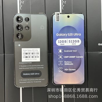 Smartphone Galaxy S25 Ultra 5g 12+512g 6.7 Cross-Border Smart Android 14 Mobile Phone