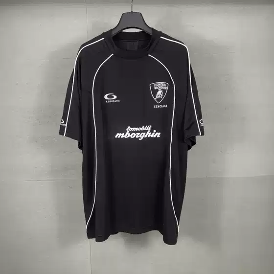Correct Version 2026 New B Brand Collaboration Jersey with Front and Back Printed Embroidery, Multi-Piece Stitching, Loose Short-Sleeve T-Shirt