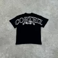 White printed black/short sleeves (good quality)