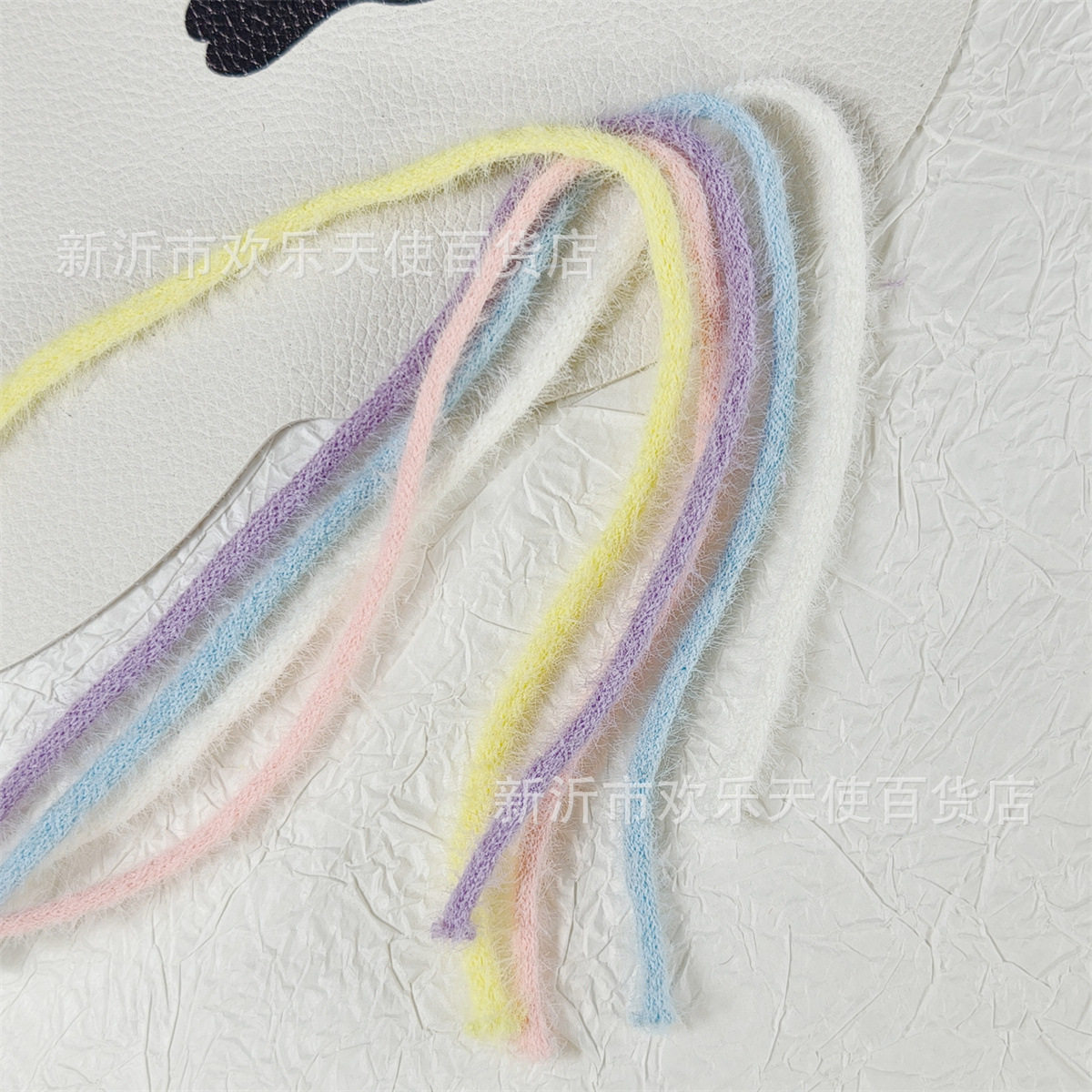 Color 1m fine velvet belt plush rope material DIY handmade bow cute hair band braided hair accessories