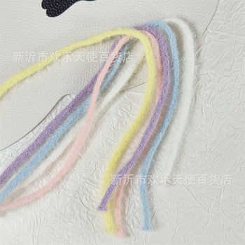 Color 1m fine velvet belt plush rope material DIY handmade bow cute hair band braided hair accessories