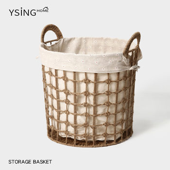 Japanese-Style Dirty Laundry Basket for Home Bedroom, High-Value Dirty Clothes Storage Bin, Ins-Style Dirty Laundry Basket, Vintage-Style Laundry Basket