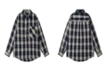 6612 black and white plaid shirt