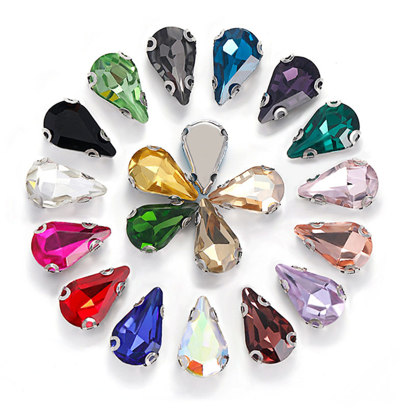 Cross-border Amazon แก้วสีขาว K-tip Water DROP Claw เพชร D-ร...