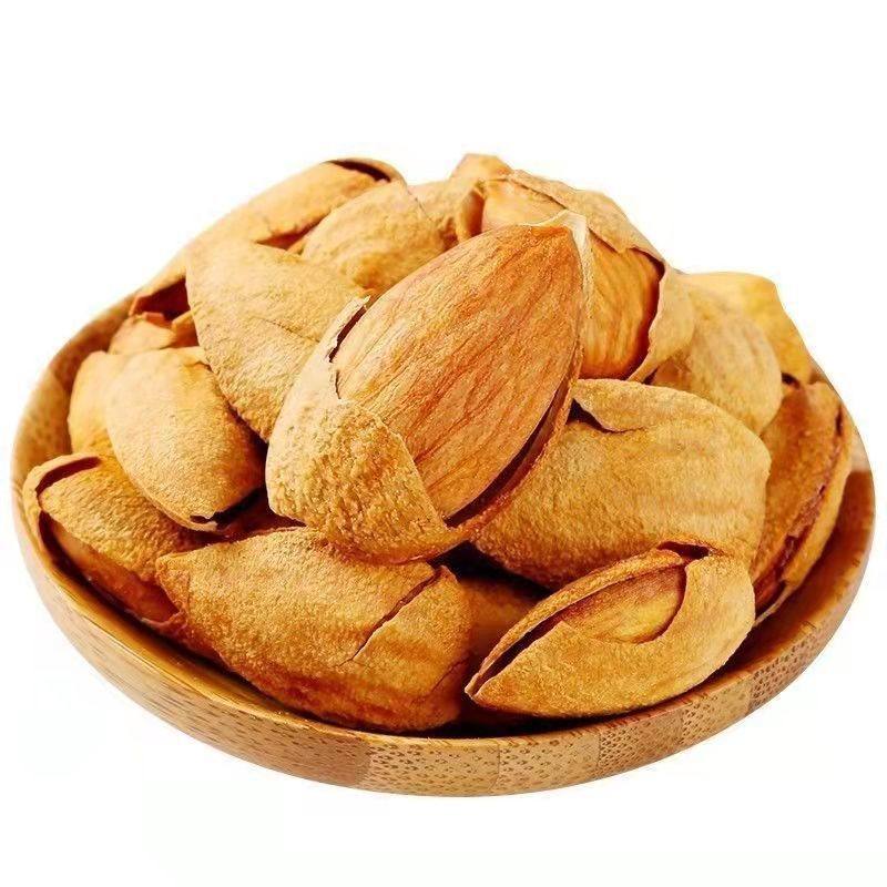 2024 new almond nut milk flavor hand-peeled baking pregnant women thin skin snacks bulk original 500g canned