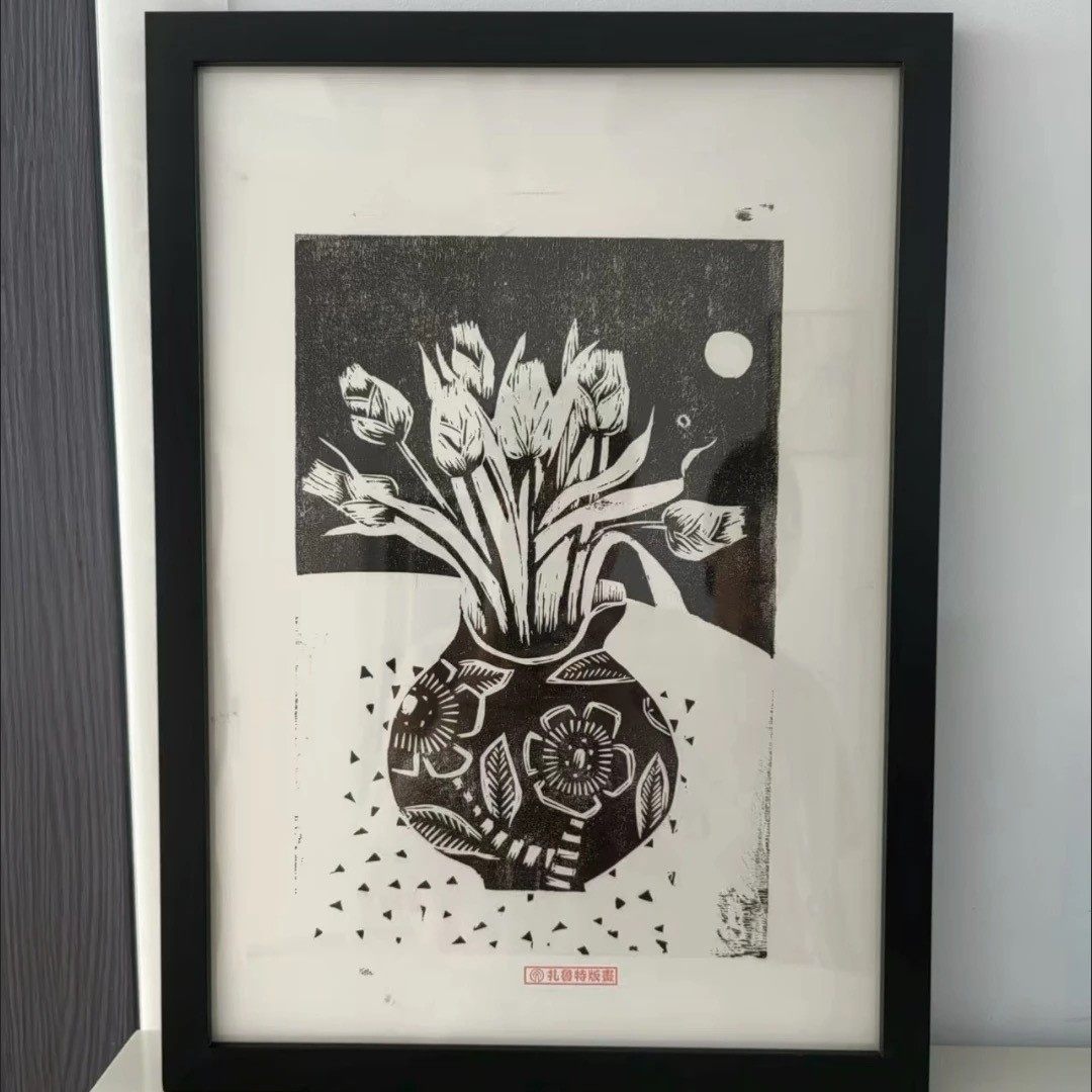 Simple Wooden Photo Frame for Tabletop or Wall Hanging, Puzzle Painting, 678inch 10inch A4 Oil Painting, Living Room Handmade Home Decor Frame