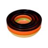 Black mouth orange Korean creative ceramic tableware rainbow bowl ramen bowl soup bowl