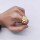 Горячая распродажа элитной версии кольца Queen Mother West square fire paint Saturn brilliance ring с простой индивидуальностью и звездой в том же стиле. mini 2