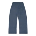 Blue pocket embroidered trousers