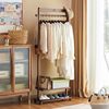 Simple Floor-Standing Clothes Rack for Home Use, Entryway Coat Rack, Space-Saving Small Bedroom Mobile Corner Coat Rack