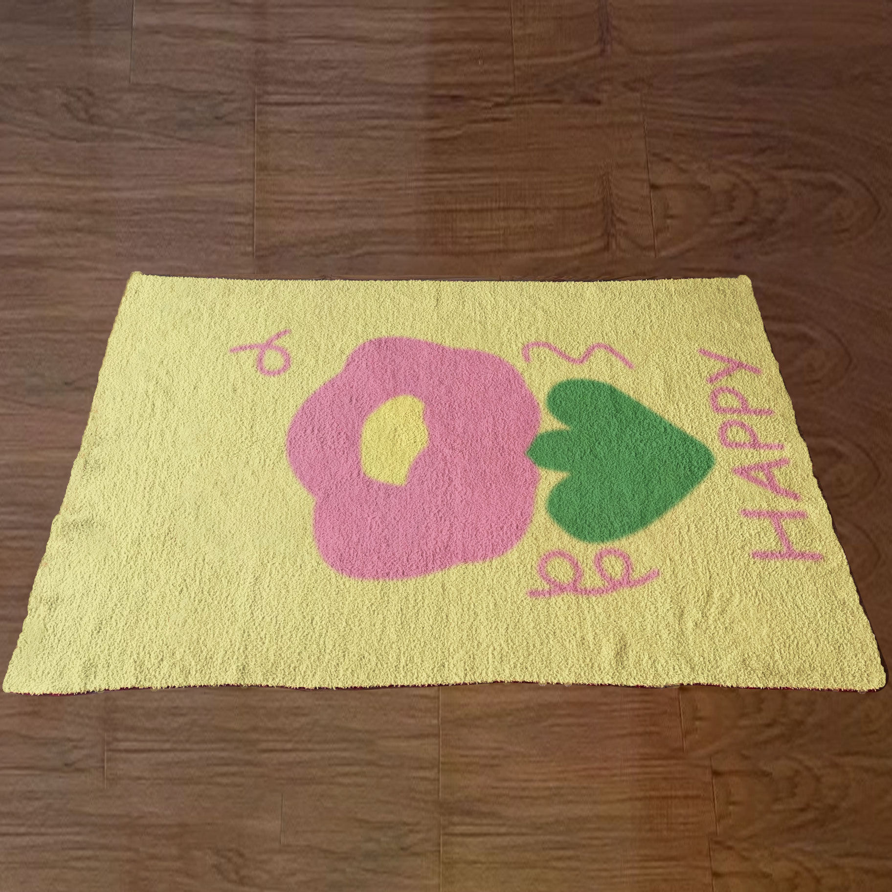 Customized Blanket Autumn and Winter Cover Blanket with Tulip Texture, Half-Fluffy Blanket for Home Sofa, Nap Blanket, Ins Style