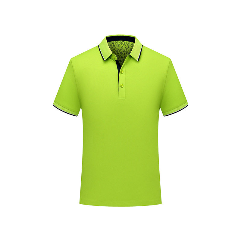 桑蚕丝翻领短袖polo衫工作服t恤广告文化衫厂服工衣定制印字logo