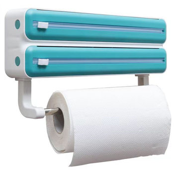 Kitchen Plastic Wrap cutter multifunctional storage cutting box baking paper tin foil double-layer plastic wrap separator