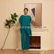 Europe and the United States cross-border 2025 early spring new temperament chiffon solid color loose irregular fashion suit