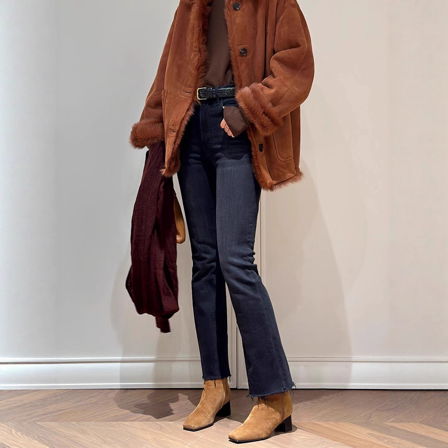 【Брюки Italian curve pants】 Итальянская серия~ модные стрейчевые джинсы с микро-притачкой Изображение 1