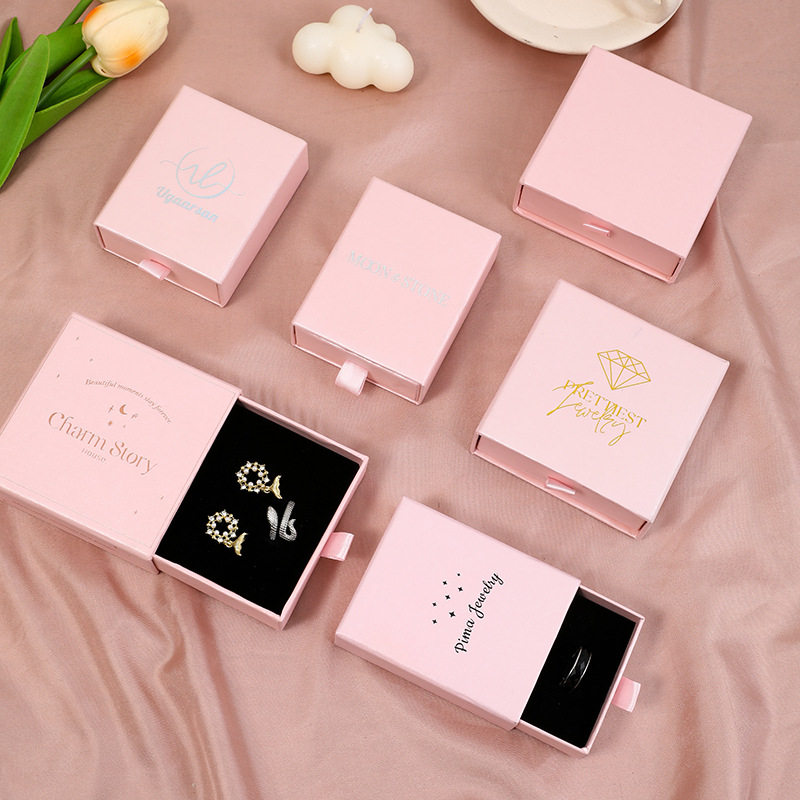 High-End Jewelry Box Jewelry Box Packaging Box Ring Earrings Necklace Jewelry Box Jewelry Bracelet Gift Drawer Box