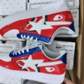 Red shark space leather