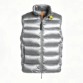 Silver-gray down vest