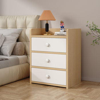 Bedside Table Bedroom Small Mini Simple Narrow Minimalist Fashionable Distinctive Floor Bedside Storage Small Cabinet