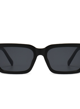 小方形框太阳镜外贸平板黑色宽腿个性墨镜跨境女生太阳眼镜