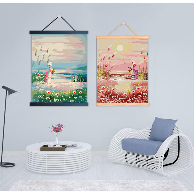 Factory Pine Line oil painting frame strip mortise and tenon structure decorative painting diy combination frame inner frame strip Guangdong Shenzhen