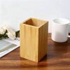 Modern Minimalist Bamboo Pen Holder Desktop Stationery Multifunctional Storage Container Chopstick Holder Kitchen Storage Rack