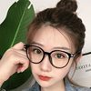 Cross-border hot selling new Korean fashion glasses frame personalized anti-blue light mirror transparent jelly color vintage frame glasses
