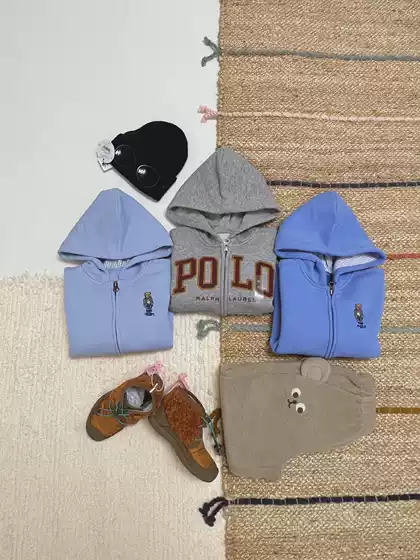 (in Stock) Laff Fleece-Lined Hooded Sweatshirt Children's Jacket