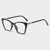 TR90 cross-border retro cat's eye frame anti-blue light flat mirror European and American fashion decorative glasses frame can be equipped with myopia