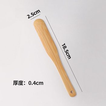 Tools for Making Dumplings, Wontons, and Buns: Filling Spatula, Filling Scoop, Flat Spoon, Bamboo Carbonized Filling Mixing Spoon, Paint-Free, Wax-Free